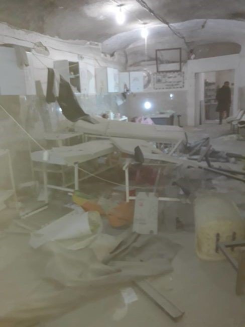 Kafr Zeita Cave Hospital after a regime airstrike