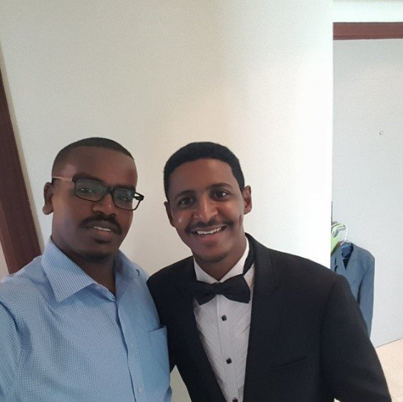 Source: Mohamed Hashim Koko (left) at Algoney’s wedding, Facebook, October 2017