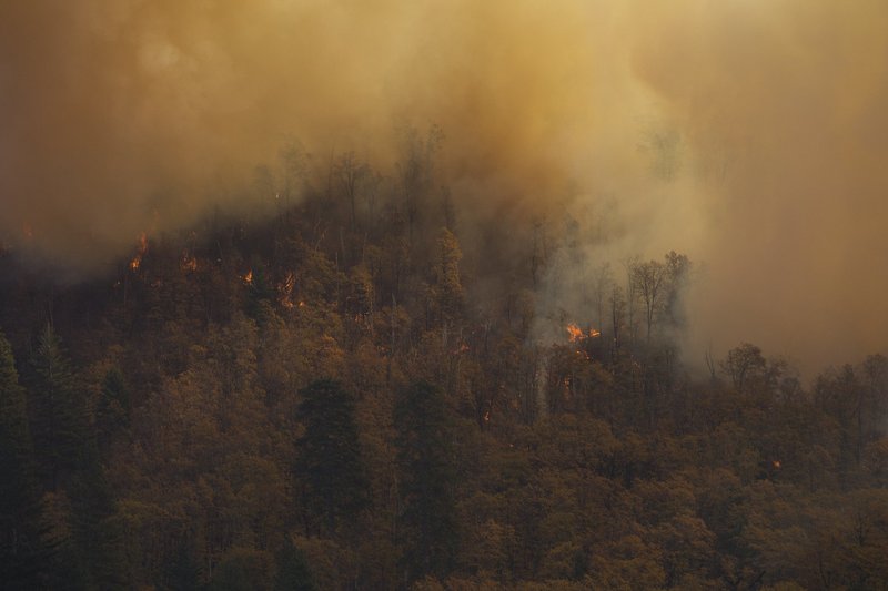 California's Camp Fire in November, 2018