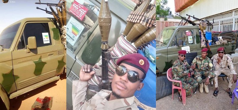 Source: Pictures posted on the Facebook pages of RSF militiamen showing their technical still with the GSO energy efficiency sticker, from left to right - posted October 2019, July 2019, June 2019