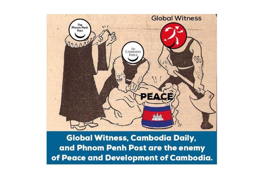 The pro-Cambodian government website Fresh News publication