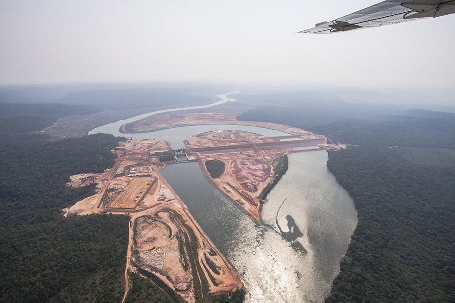 A Dam being built in the Teles Pires river