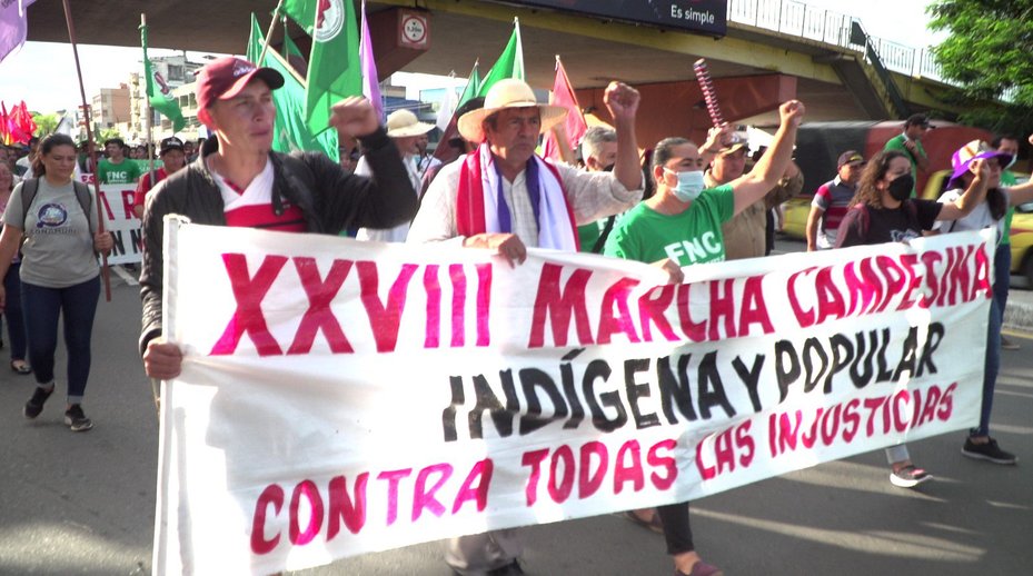 Campesino and Indigenous Peoples march against land injustice and impunity in Paraguay