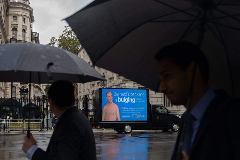 BP Boss Bernard Looney CEO outside Downing Street