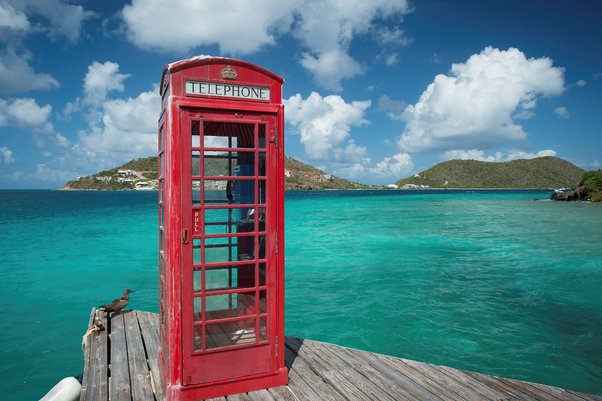 British Virgin Islands red phone box