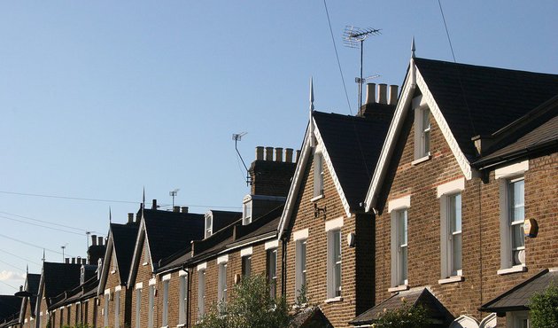 terraced house roofs in uk