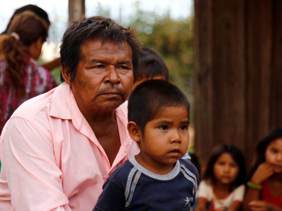 Lucio Sosa, a teacher in the Campo Agua’e community, Paraguay