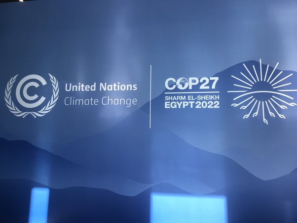 COP27 Sign in Egypt