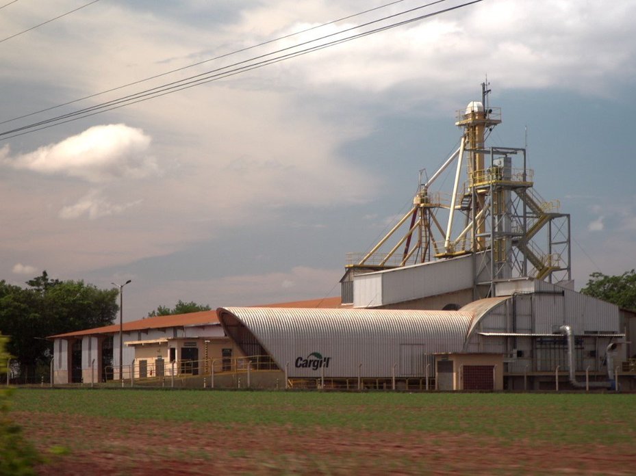 A Cargill soy silo in eastern Paraguay