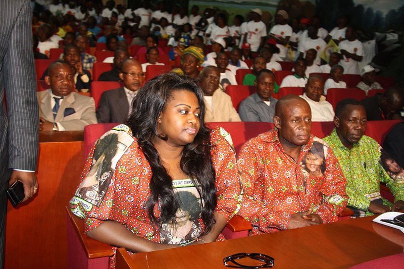 Claudia Sassou-Nguesso (left) - daughter of the Congolese President