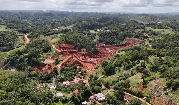 Image of the environmental impact of bauxite mining in Jamaica