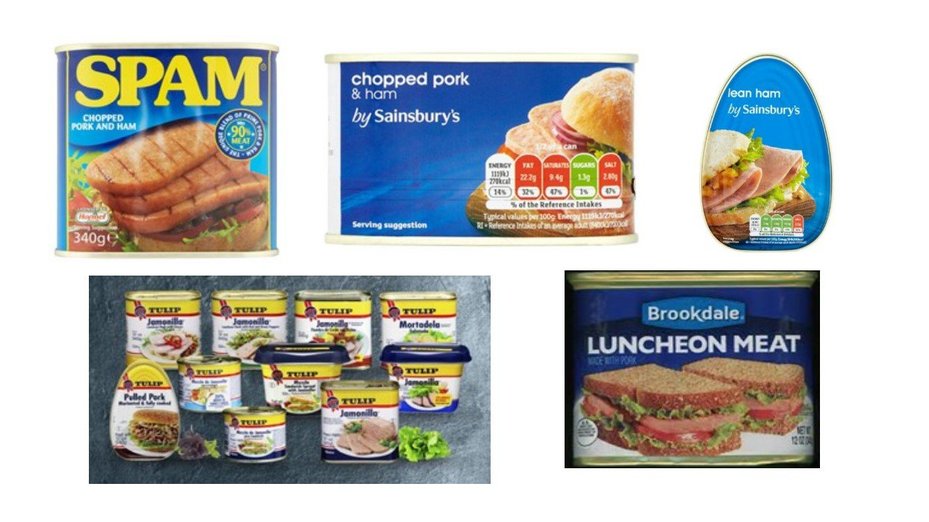 Tinned pork products manufactured by Danish Crown