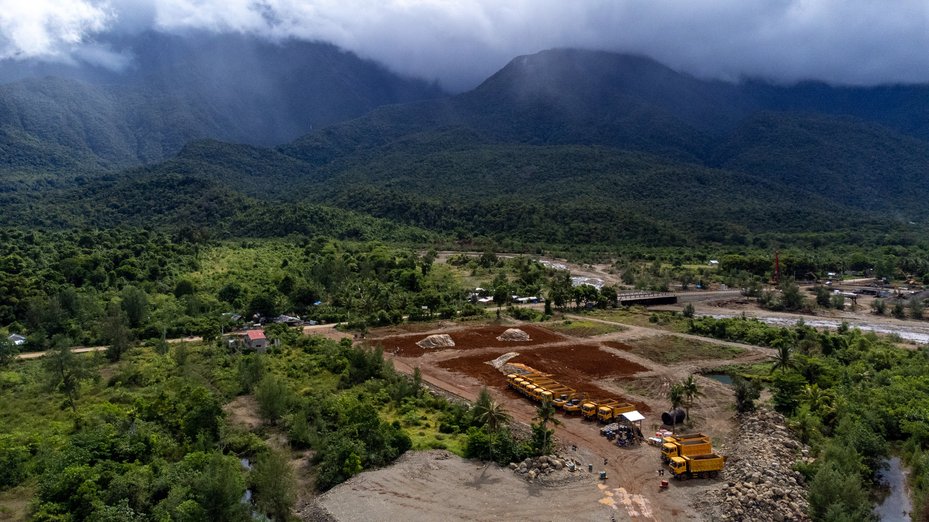 Mining operation near Mount Guiting-Guiting in Sibuyan, the Philippines, 2023. Basilio Sepe/Global Witness