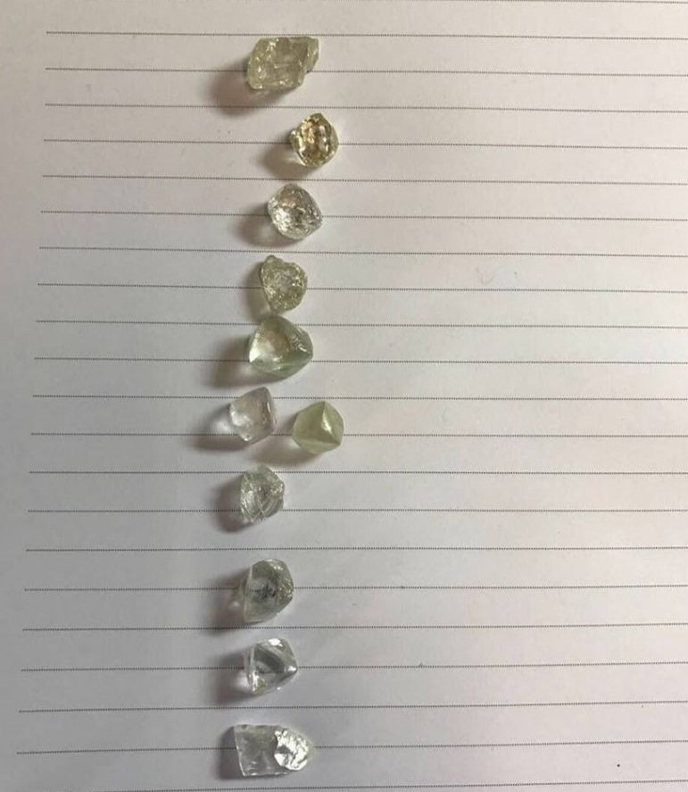 Diamonds pictured on a dealer's Facebook page