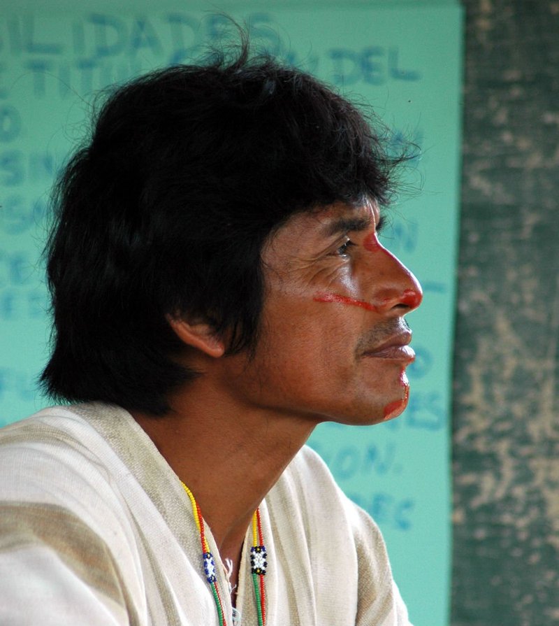 Edwin Chota, talking to a journalist in 2011 about the forest he lived in.