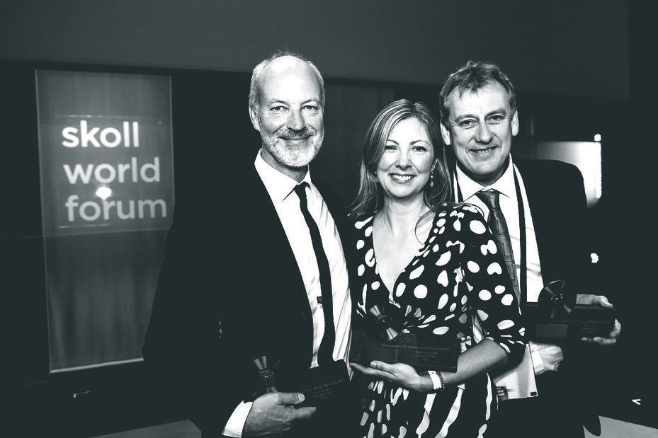 Global Witness founders Patrick Alley, Charmian Gooch and Simon Taylor