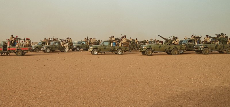 Sudan RSF Technicals 4x4s