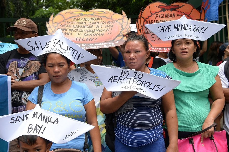 Protest by residents of Taliptip against Manila Bay reclamation projects