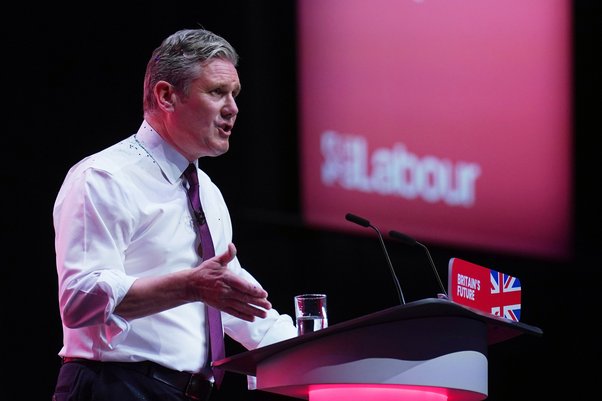 Keir Starmer at Labour's party conference in 2023. Christopher Furlong / Getty Images