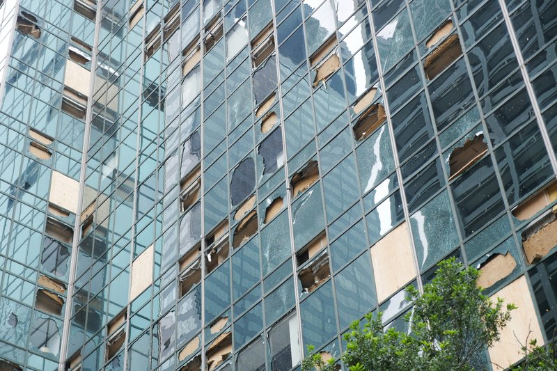 Houston storm damage USA