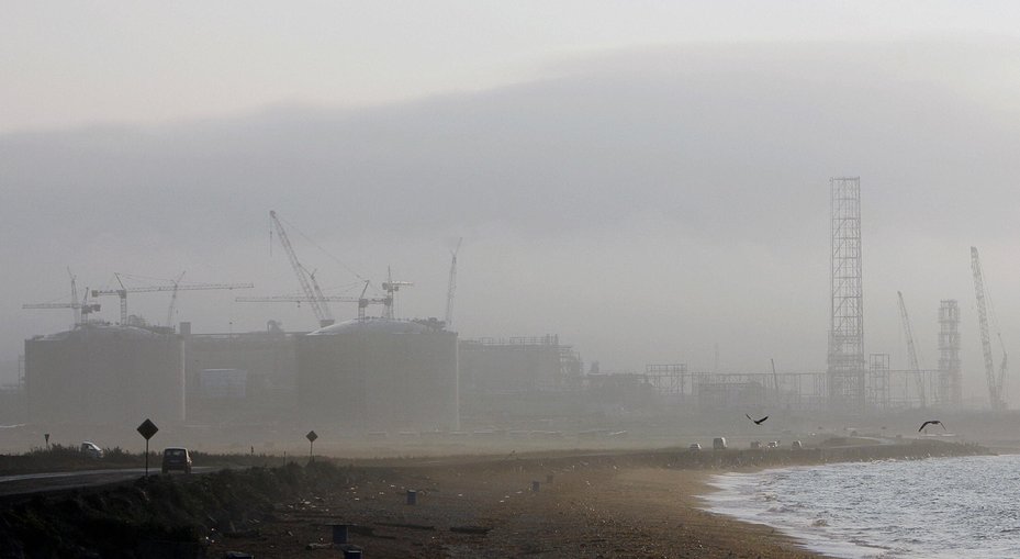 A liquefied natural gas (LNG) plant at Sakhalin 2