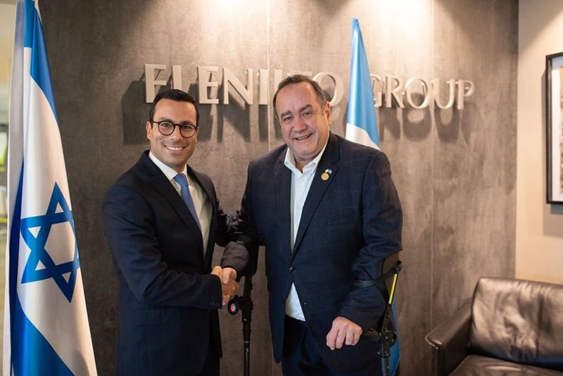 President-elect Giammattei visits Tenlot’s offices in Tel Aviv, December 2019