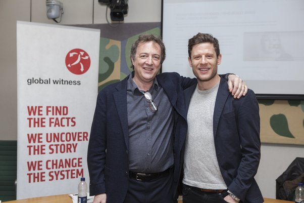 James Norton and Misha Glenny at Global Witness parliamentary event on McMafia