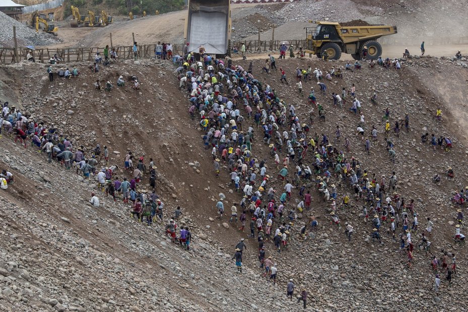 Jade mine in Kachin State, Myanmar