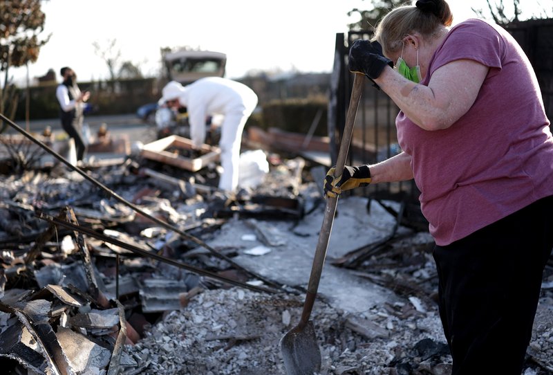 Los Angeles fire clean up