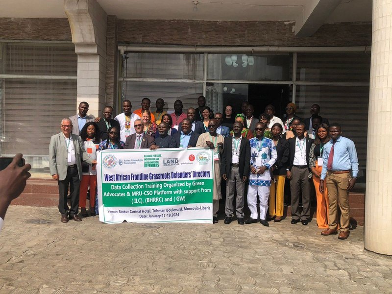 Participants at the West African Frontline Grassroot Defenders’ Directory workshop