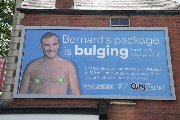 OilyFans Billboard Image in Lambeth