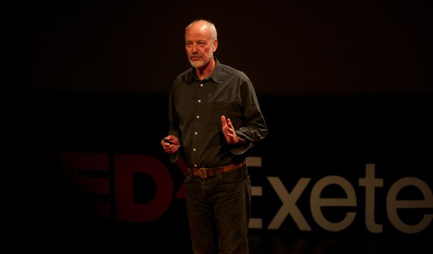 global witness co-founder Patrick Alley giving TedX talk on logging