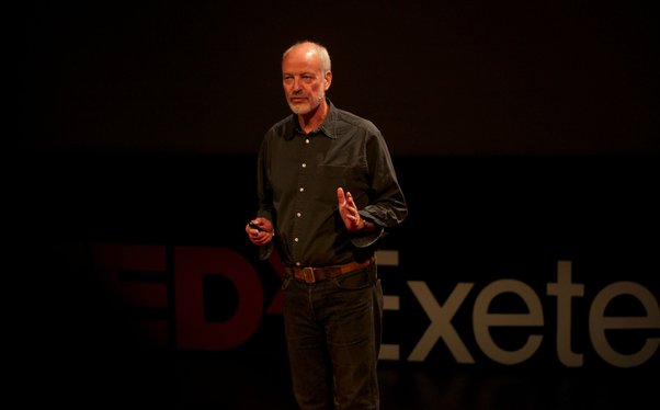 global witness co-founder Patrick Alley giving TedX talk on logging