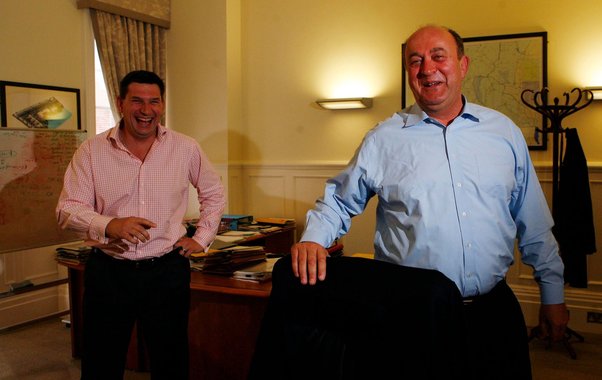 Former cricketer Phil Edmonds and his business partner Andrew Groves