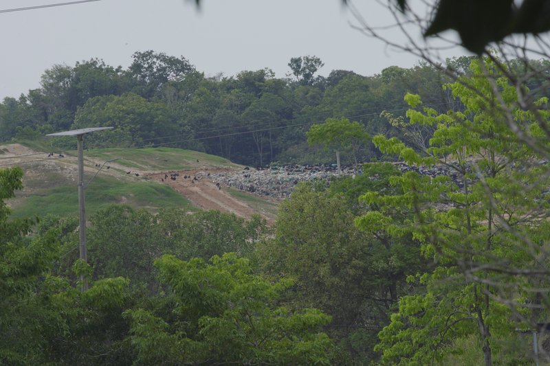 Garbage at the Veolia-owned landfill, near Barrancabermeja, Colombia