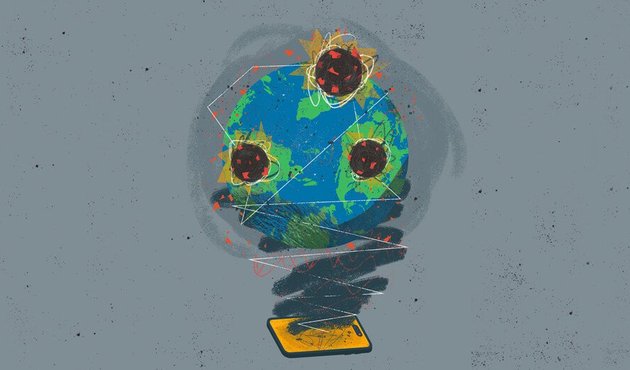 Global Witness digital threats illustration