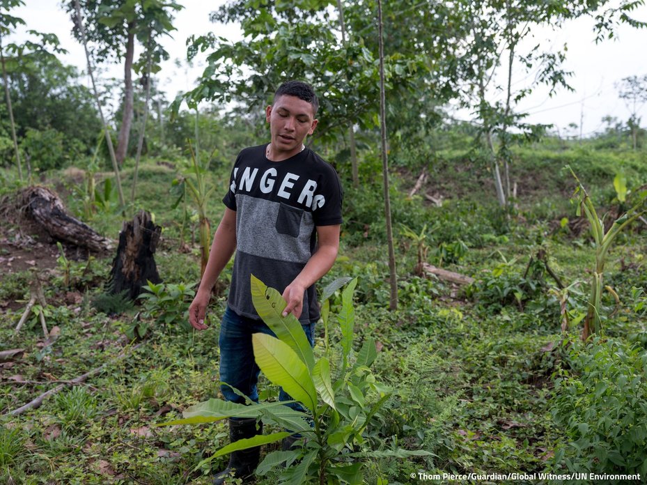 Ramón gives a tour of the land that his family owns