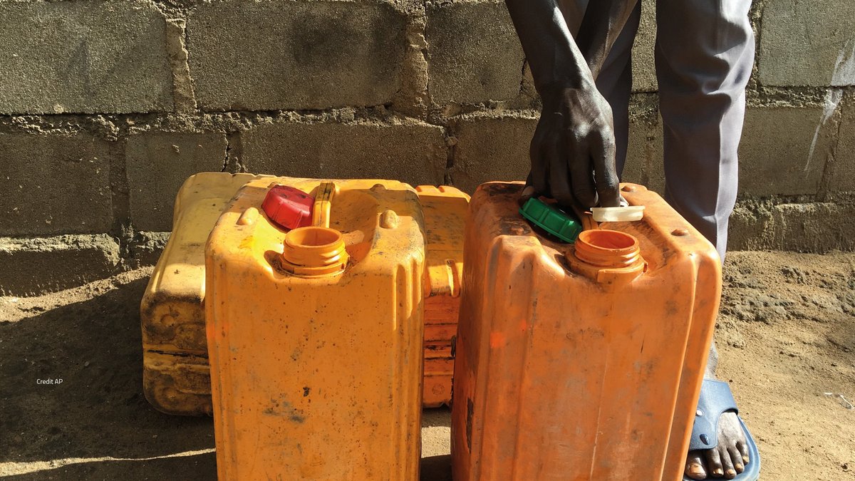 South Sudan petrol cans