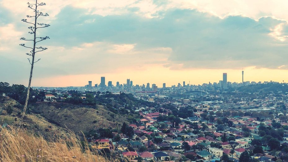 view of johannesburg cityscape, south africa