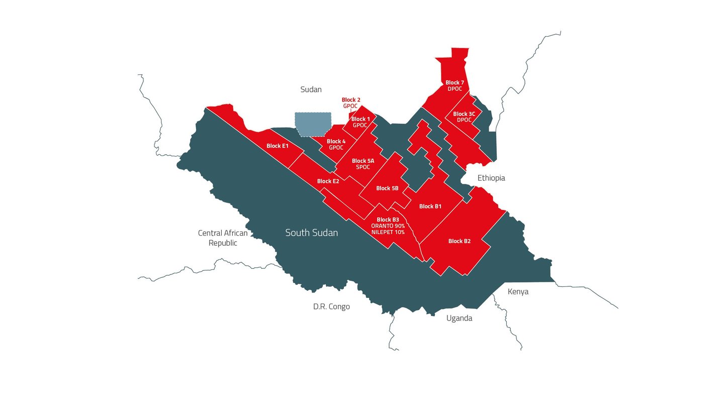 south sudan map