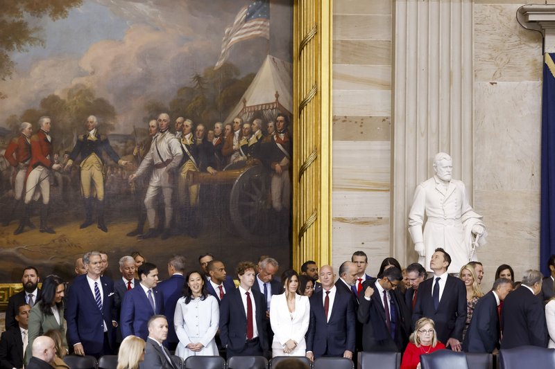 Big Tech CEOs attending US president Donald Trump's inauguration in Washington DC / Getty