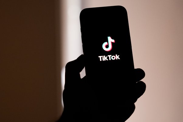 TikTok app on a mobile phone