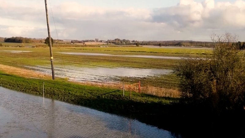 Colin Chappell's farm in North Lincolnshire was effectively underwater from October into April. Colin Chappell