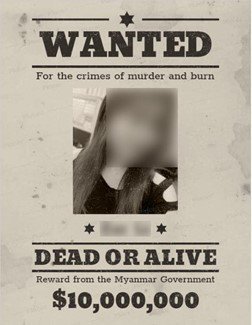 “Wanted: Dead or alive” post on a page shown to us by Facebook