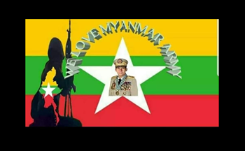 “We Love Myanmar Army” posted on the Facebook page