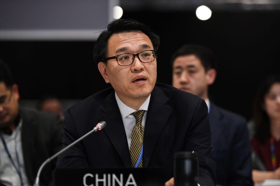 Zhao Yingmin, head of the Chinese delegation