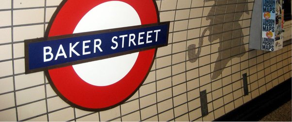 baker street underground tube station sign