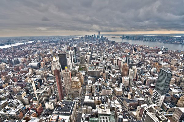 New York aerial skyline