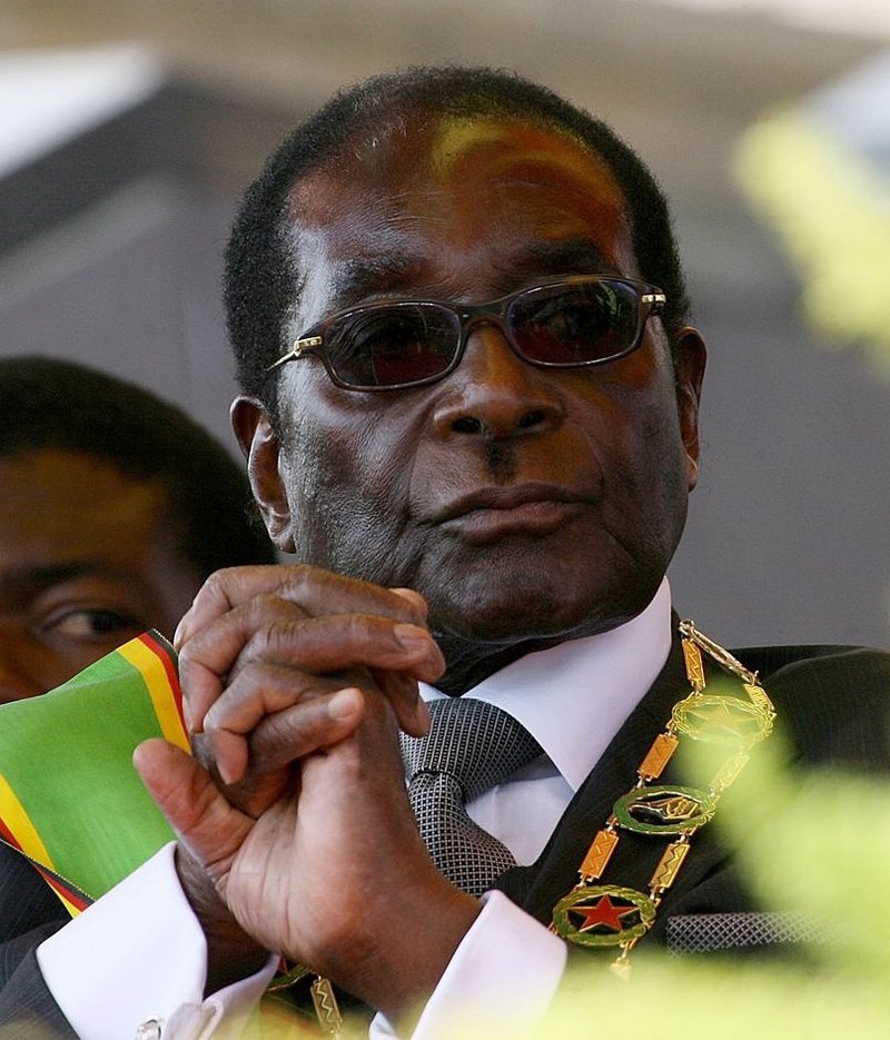 A photo of Mugabe