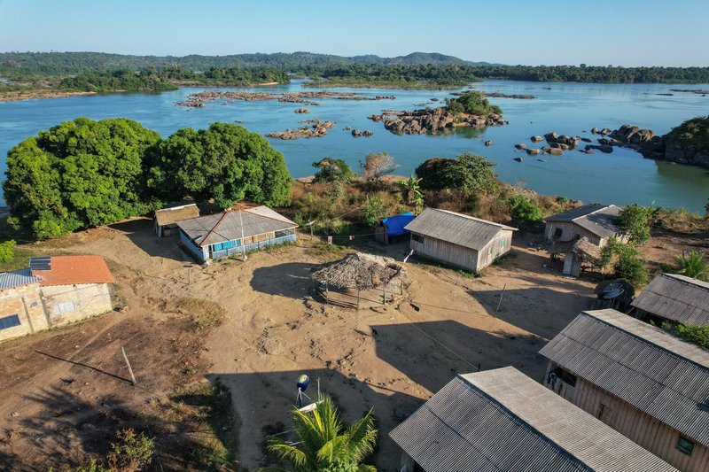 A Parakanã village in Apyterewa Indigenous land, Pará, Brazil. Cícero Pedrosa Neto / Global Witness